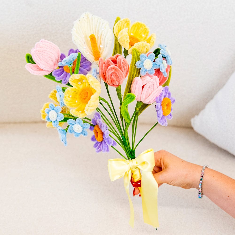 Craft Club Pastel Wildflowers - Pipe Cleaner Bouquet Kit