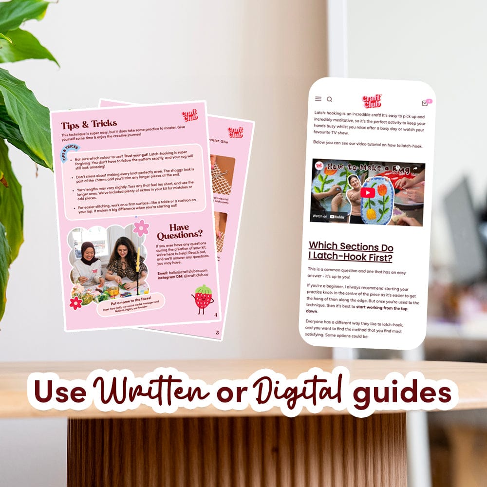 Craft Club KOI POND - XL Mirror Rug Making Kit