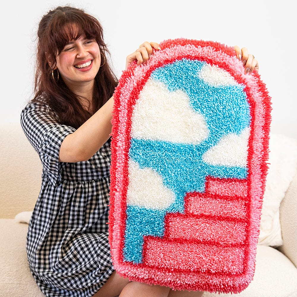 Craft Club Pink Portal - XL Latch Hook Rug Kit