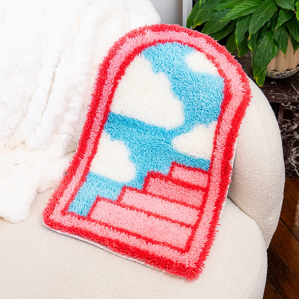 Craft Club Pink Portal - XL Latch Hook Rug Kit