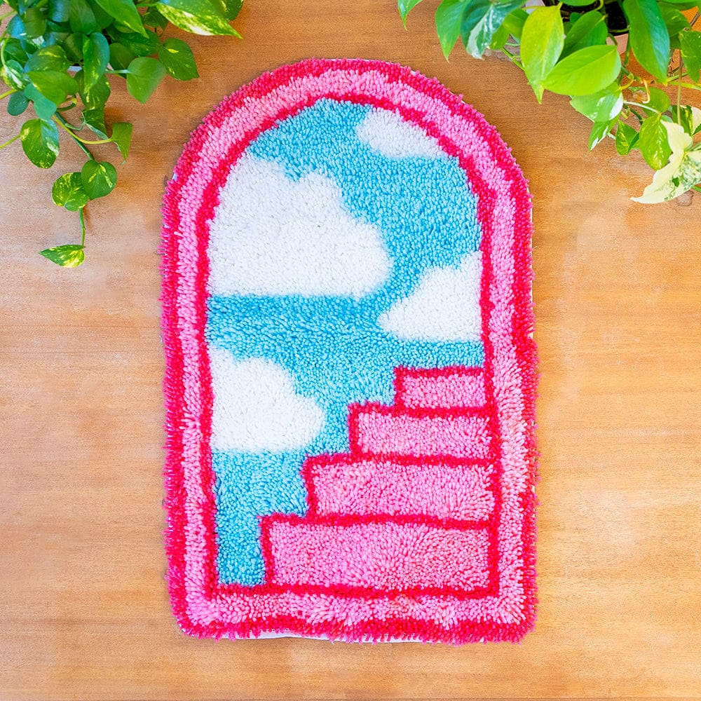 Craft Club Pink Portal - XL Latch Hook Rug Kit