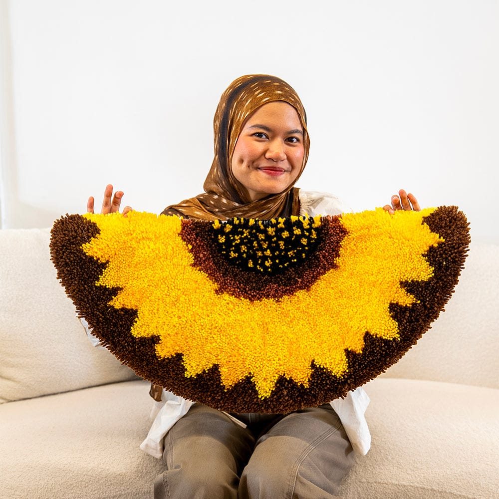 Craft Club SUNFLOWER - XL Mirror Rug Making Kit