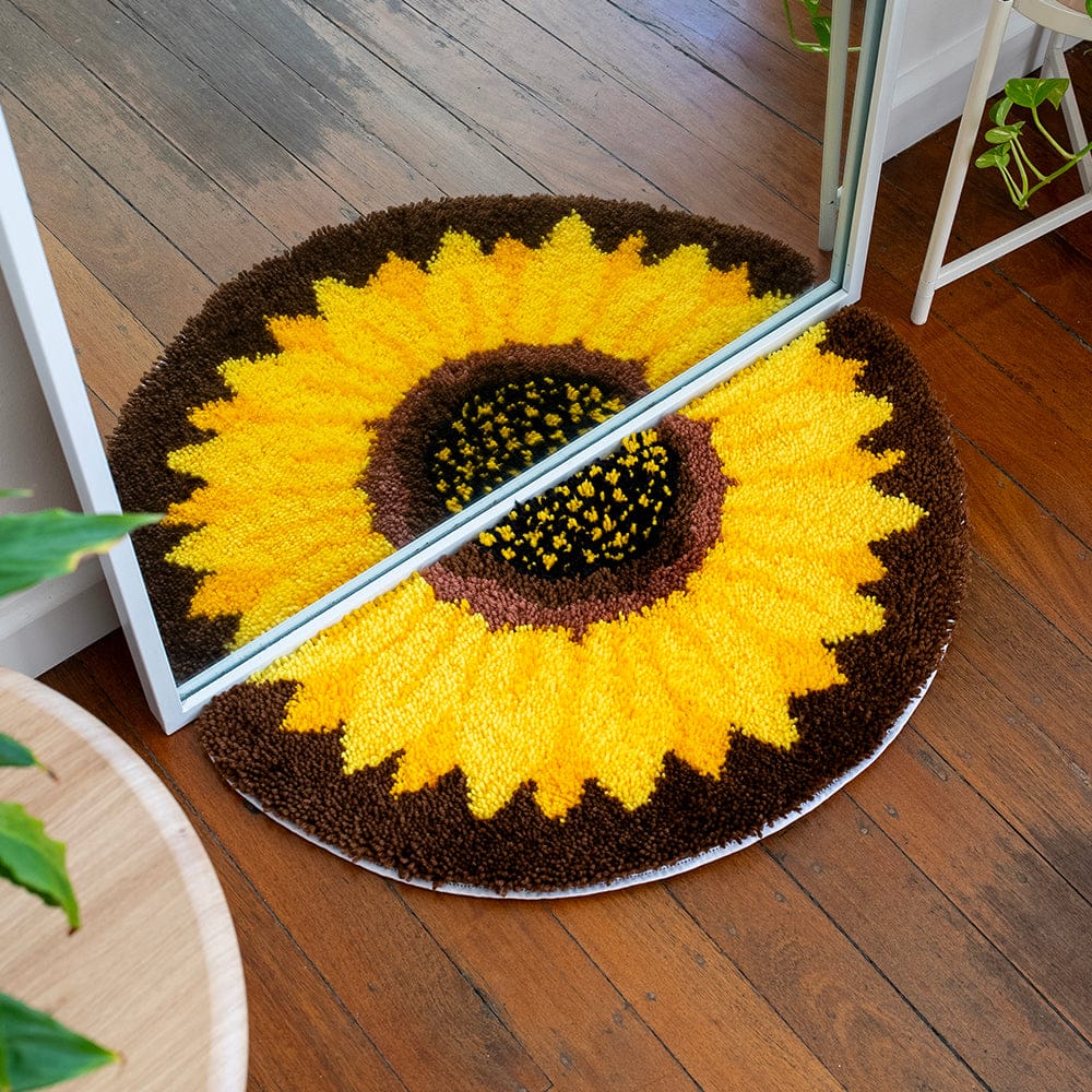 Craft Club SUNFLOWER - XL Mirror Rug Making Kit