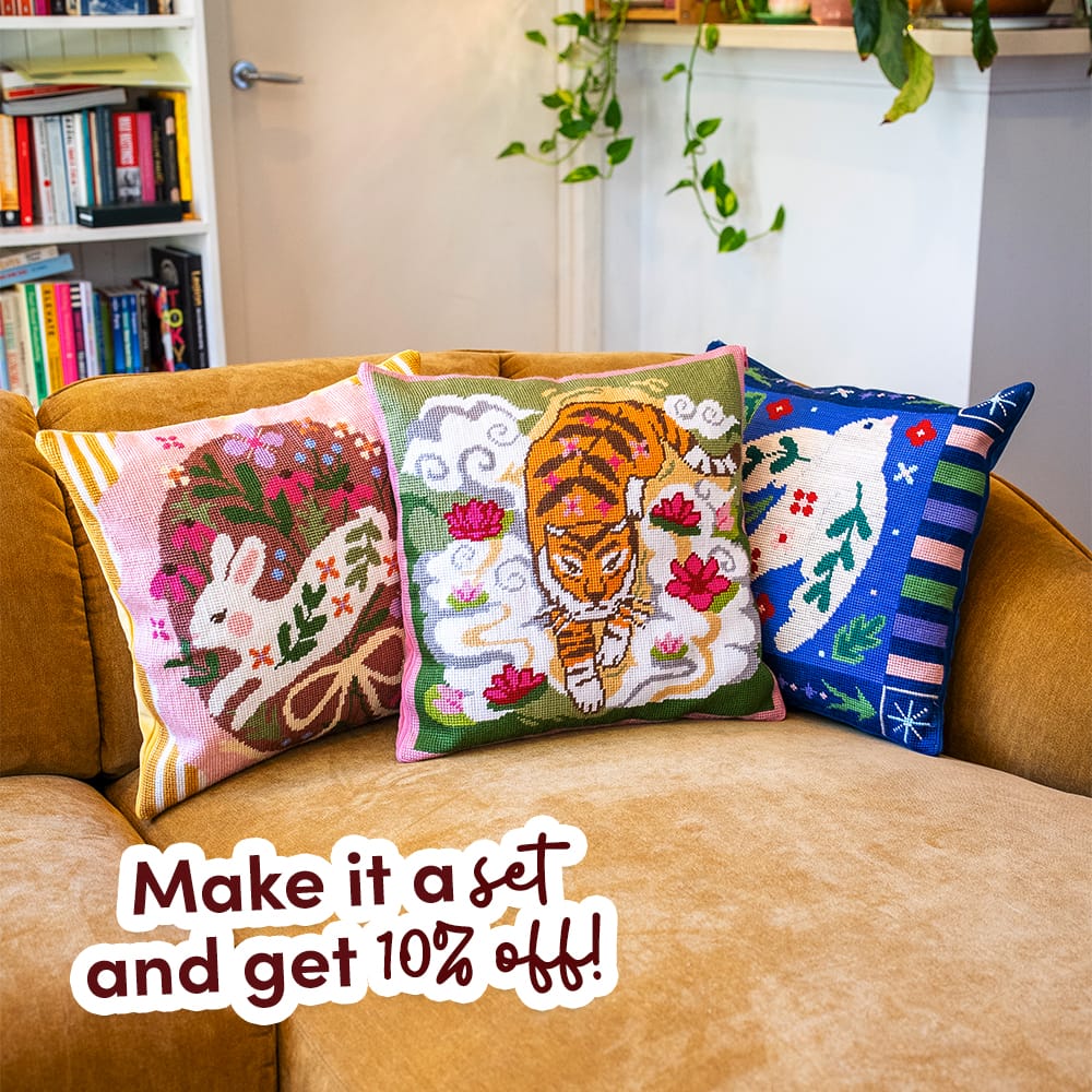 Craft Club DARLING DOVE - Tapestry Needlepoint Cushion Kit
