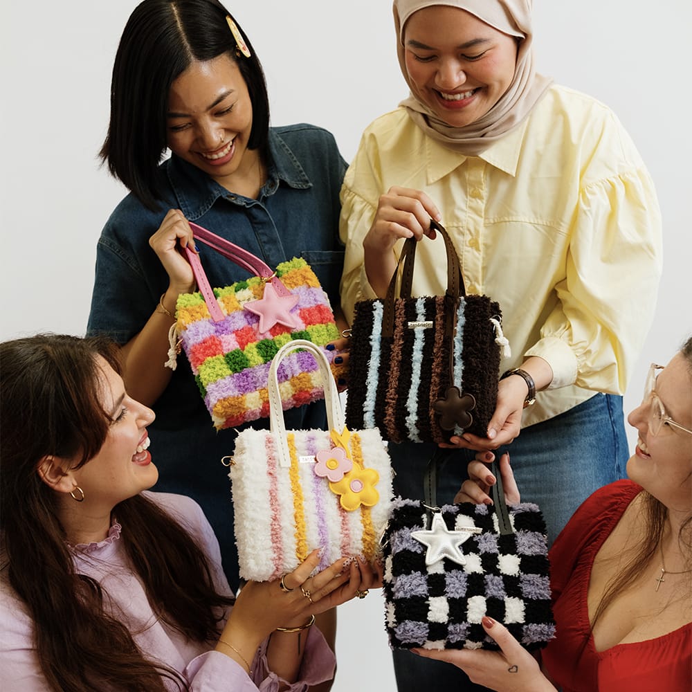 Craft Club Chocolate Pinstripe - Woven Tote Bag Kit