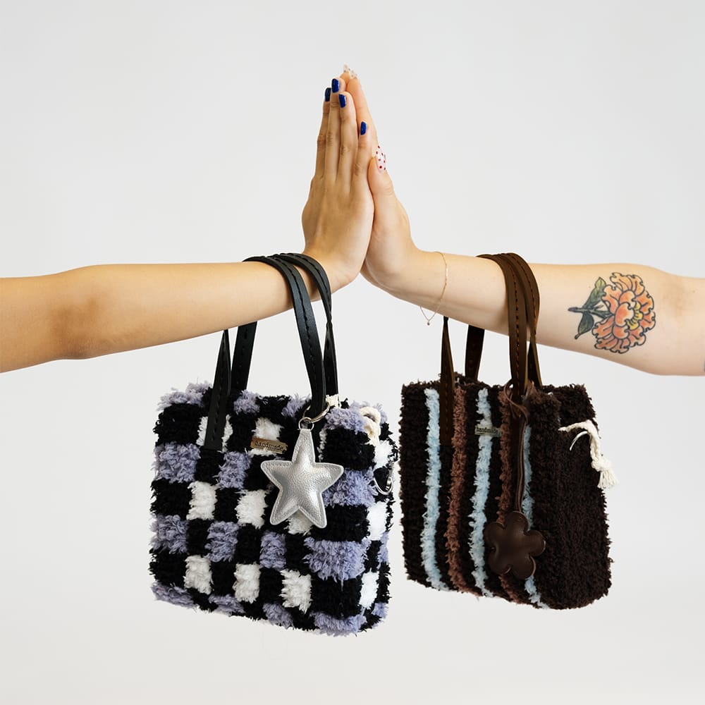 Craft Club Chocolate Pinstripe - Woven Tote Bag Kit