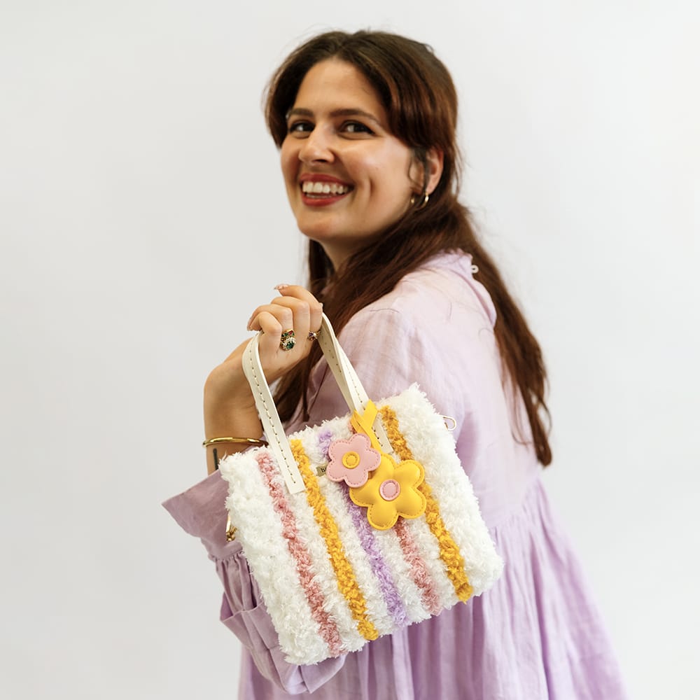 Craft Club Pastel Pinstripe - Woven Tote Bag Kit