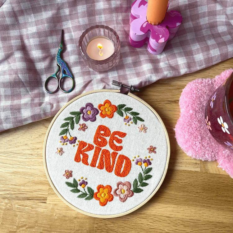 Craft Club Co Australia BE KIND Embroidery Kit