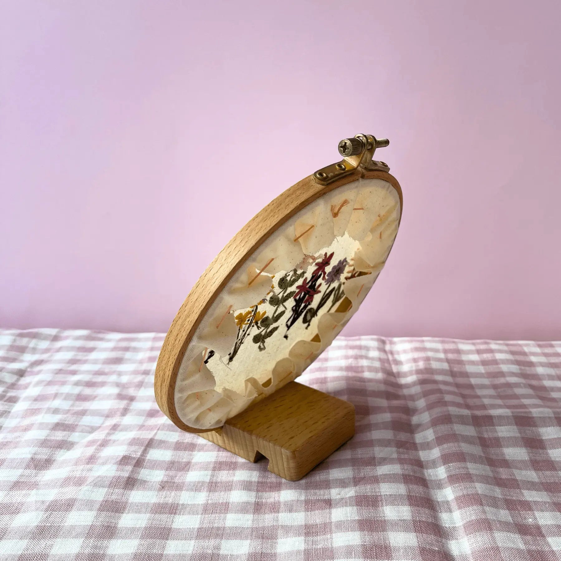 Craft Club Co Wooden Hoop Stand