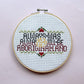 Craft Club Co ALWAYS WAS, ALWAYS WILL BE Cross Stitch Kit. The design with a plain pink background.