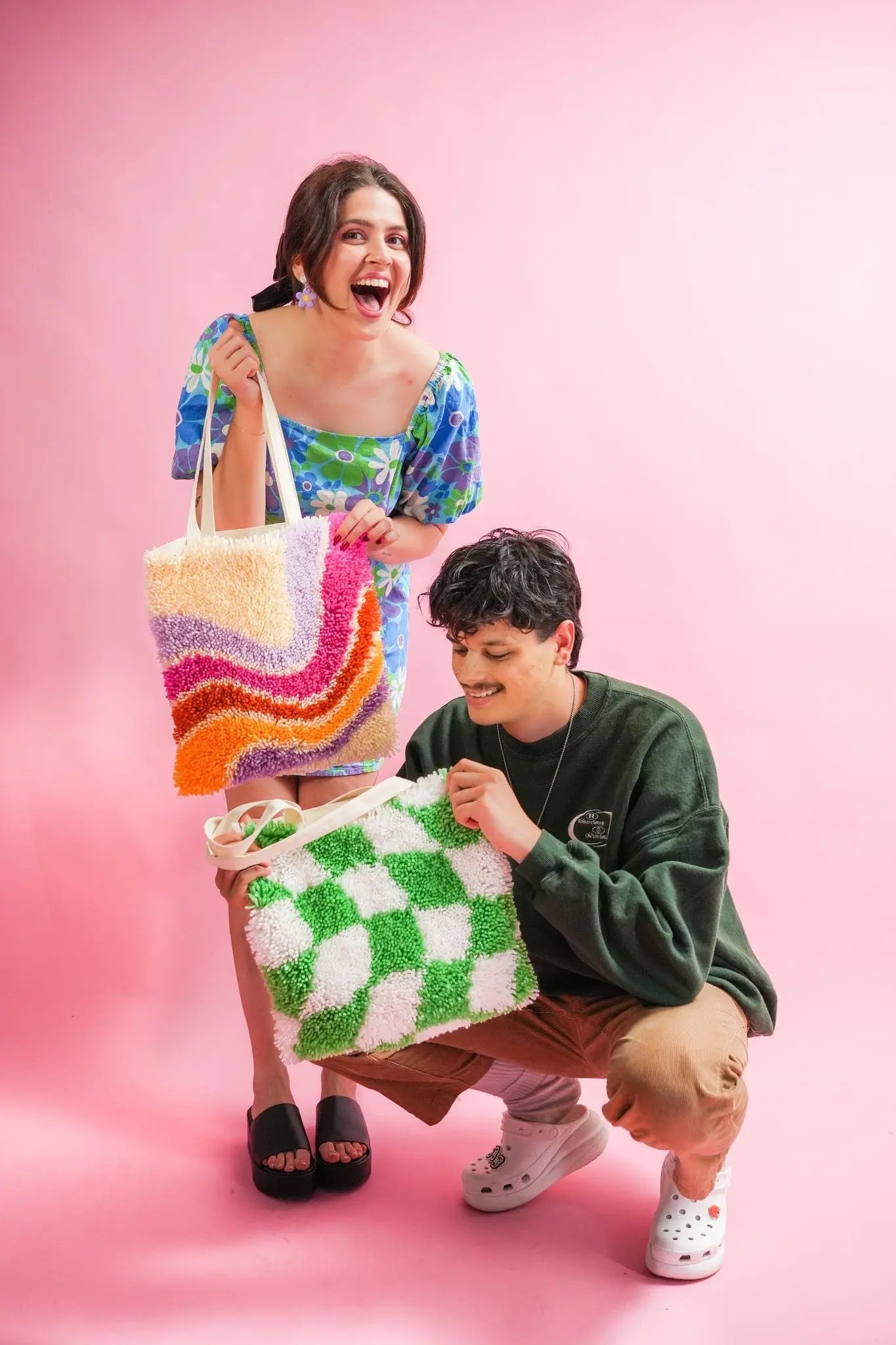 FAST LANE DIY Tote Bag Kit Buy Latch Hook Kits Online