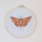 Craft Club Co MOTH Cross Stitch Kit. The design is showing on a plain white background.